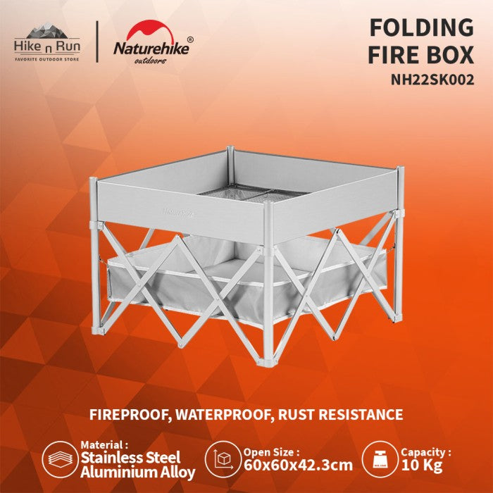 Box Kayu Bakar Naturehike NH22SK002 Folding Fire Rack Folding 24"