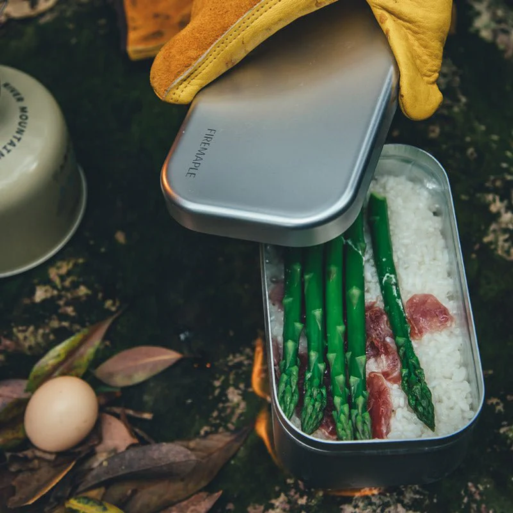 Kotak Makan Bekal Camping Piknik Firemaple Frost Aluminium Nesting Lunch Box Camping Travelling