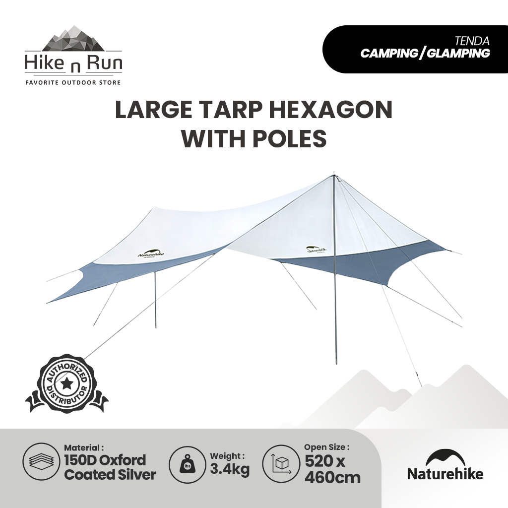 Naturehike Hexagonal Canopy Flysheet Tent NH16T013-S & NH16T012-S