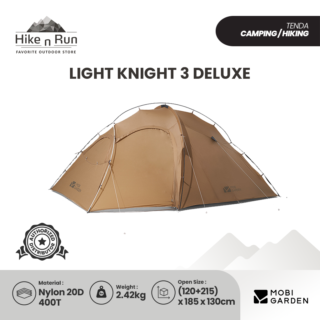 PREORDER!!! Mobi Garden Tenda Hiking Ultralight 3P NX20561017 Camping Light Knight 3 Deluxe