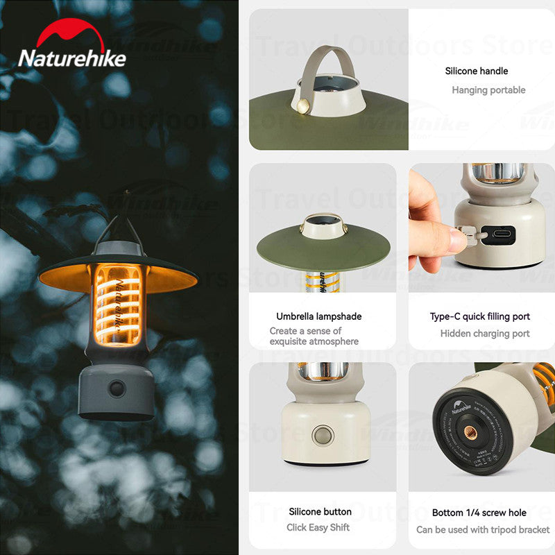 Naturehike Lampu Lentera LED Serbaguna CNH22DQ024 Atmosphere Camping Lamp