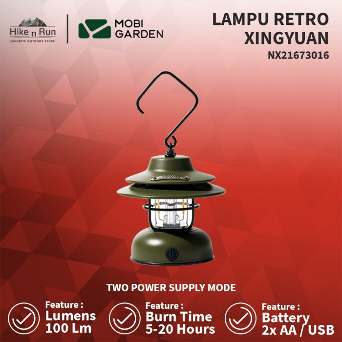 Lampu Gantung Mobi Garden NX21673016 Xingyuan Camping Retro Light