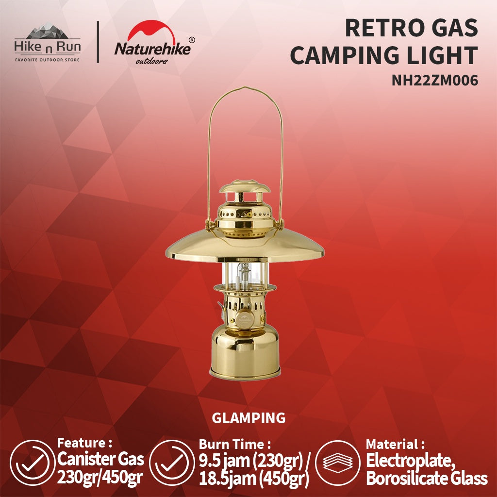 PREORDER!!! Naturehike NH22ZM006 Lampu Gas Retro Gas Camping Light