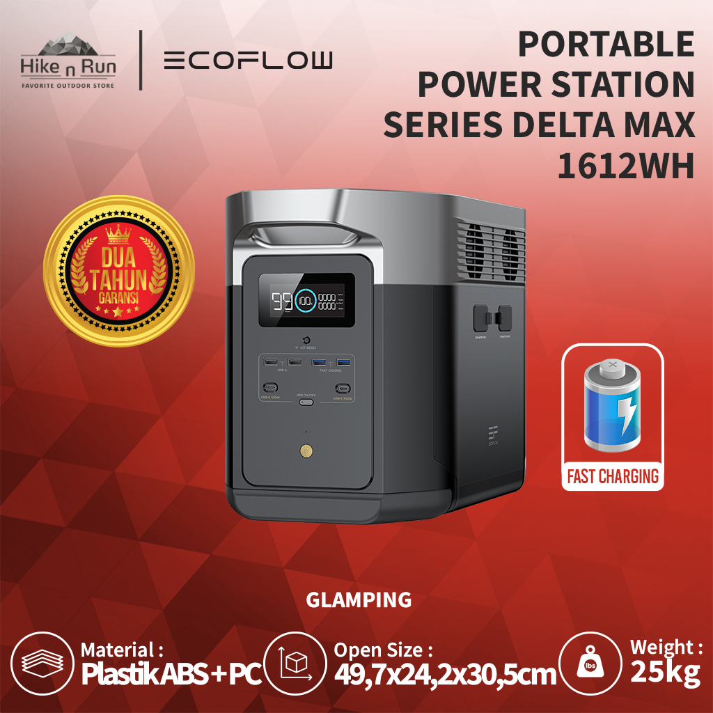 POWER STATION PORTABLE ECOFLOW DELTA MAX SERIES 1612Wh
