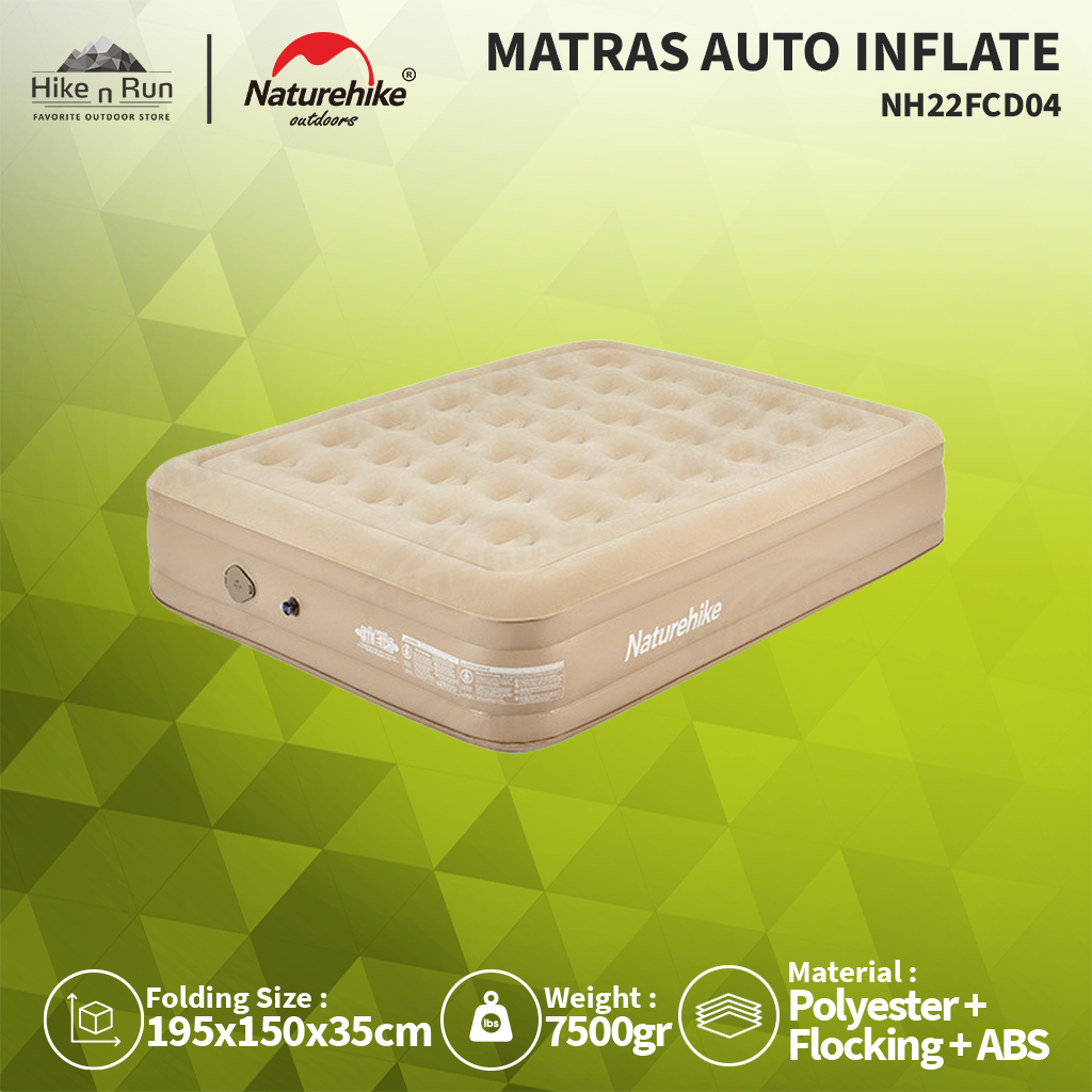 Kasur Angin Double Naturehike NH22FCD04 Camping Air Mattress With Pump