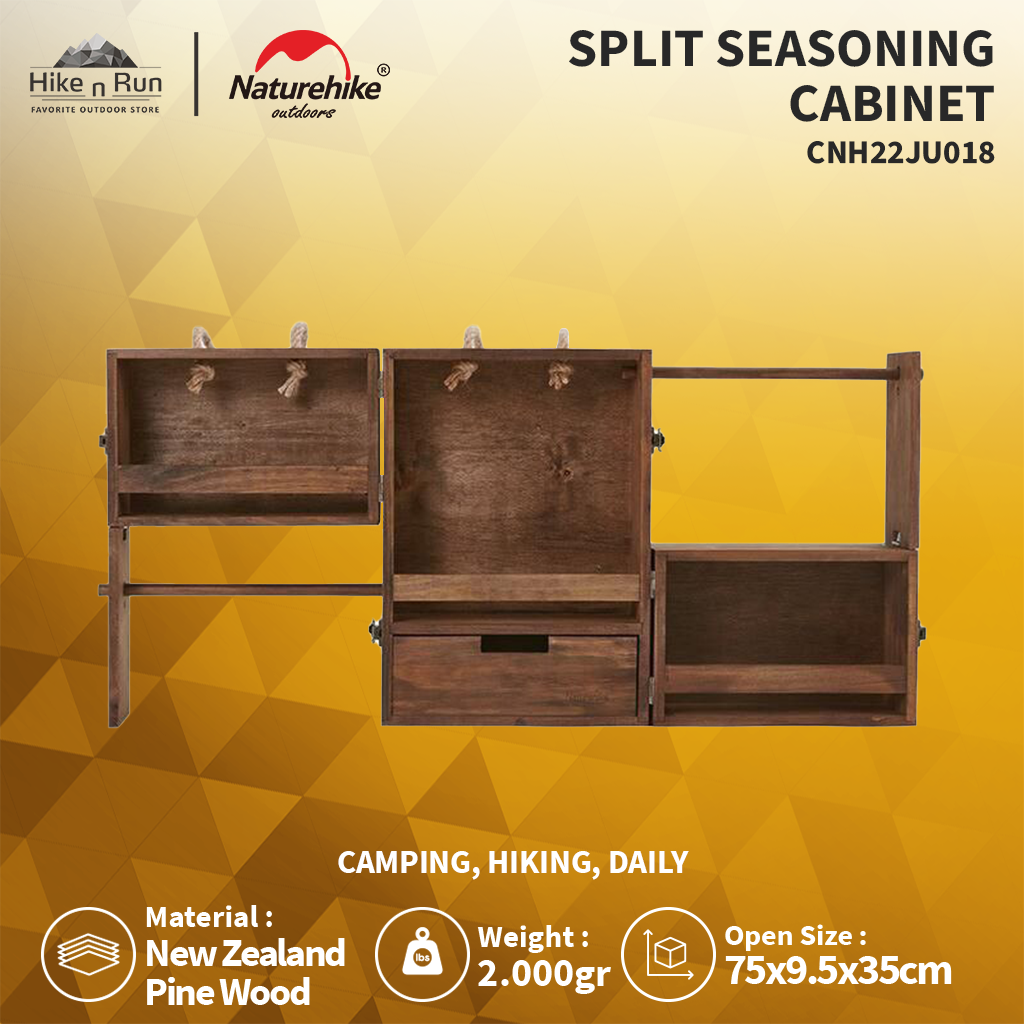 Rak Penyimpanan Bumbu Naturehike CNH22JU018 Split Seasoning Cabinet