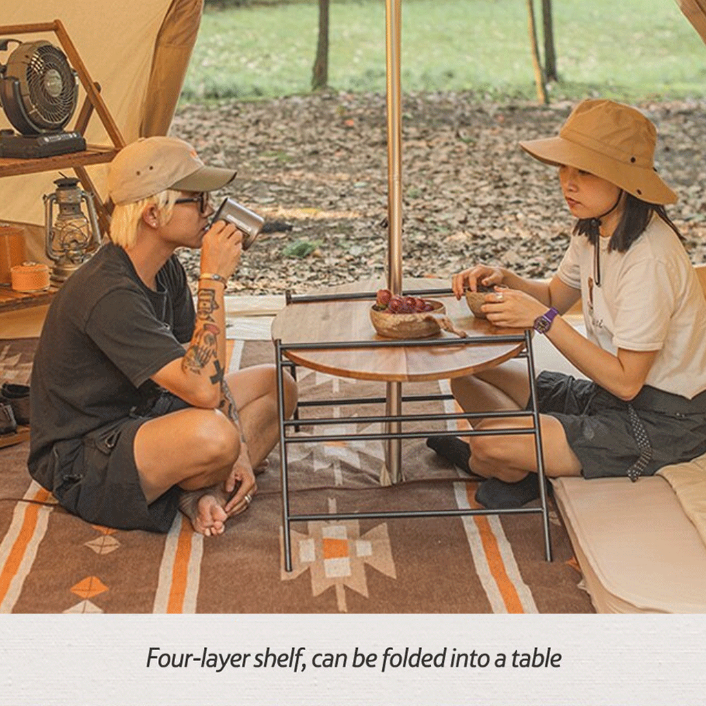 Meja Rak Lipat Naturehike NH20JJ016 Camping Folding Shelf Table