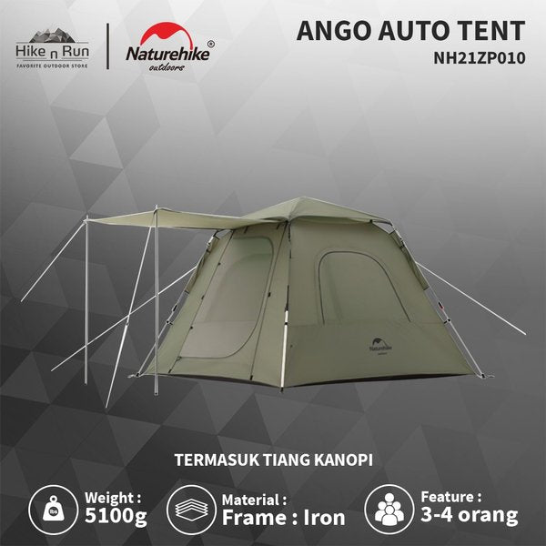 DISCONTINUE Tenda Naturehike NH21ZP010 Ango 3P Auto Tent With Hall Pole