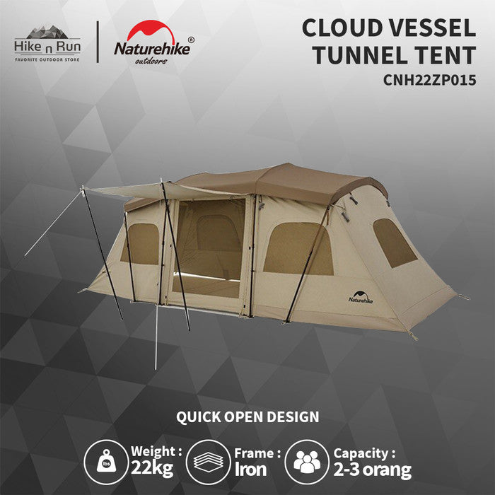 PREORDER!!! Tenda Camping Quick Open Naturehike CNH22ZP015 Cloud Vessel Tunnel