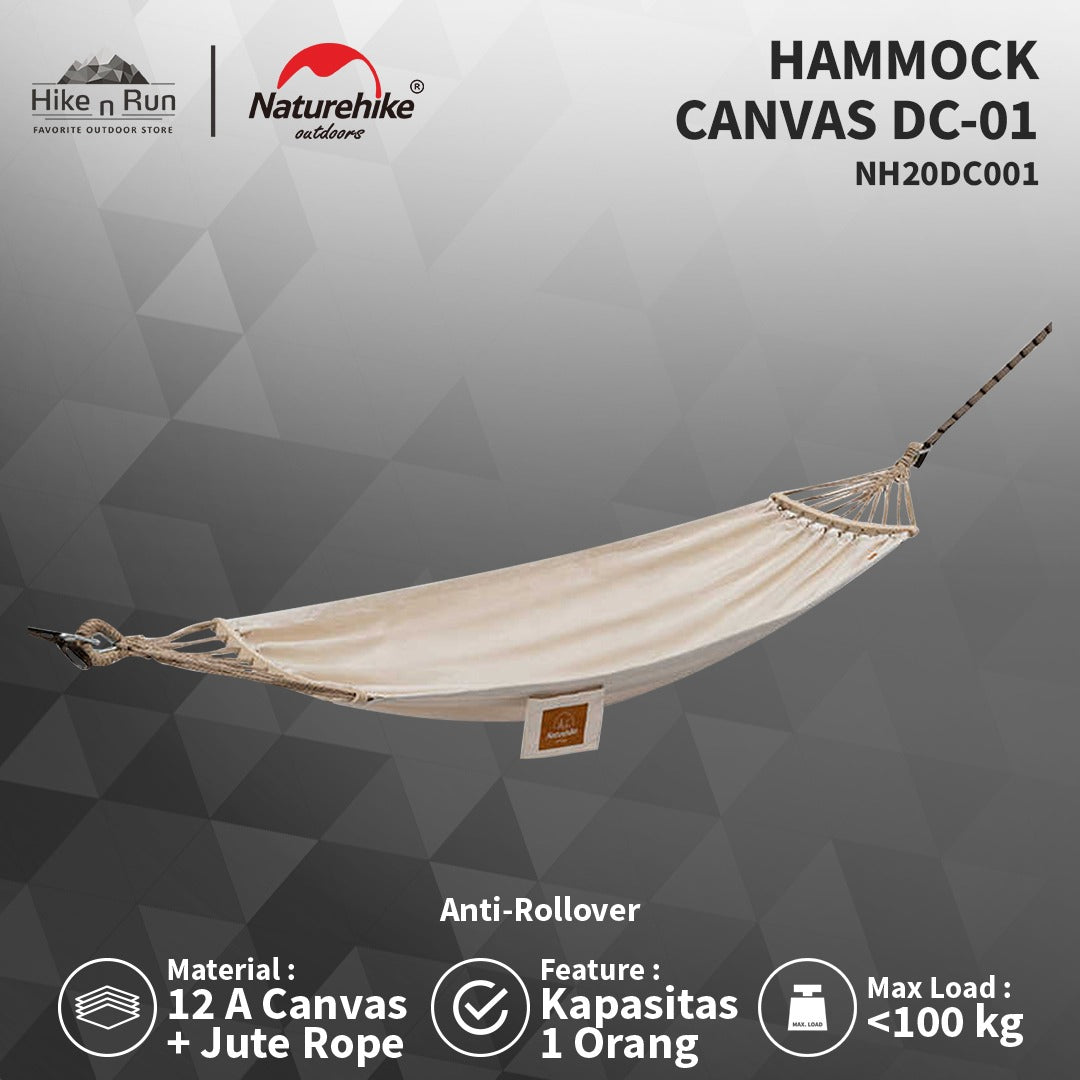 Hammock Canvas Naturehike DC-01 NH20DC001 Anti-Rollover Hammock