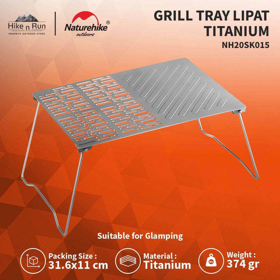 Grill Tray Lipat Naturehike NH20SK015 Titanium Folding Grill