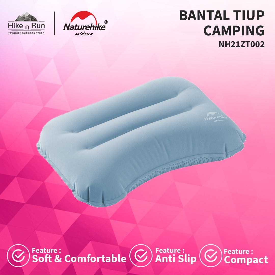 Bantal Tiup Naturehike NH21ZT002 Flocking Air Pillow