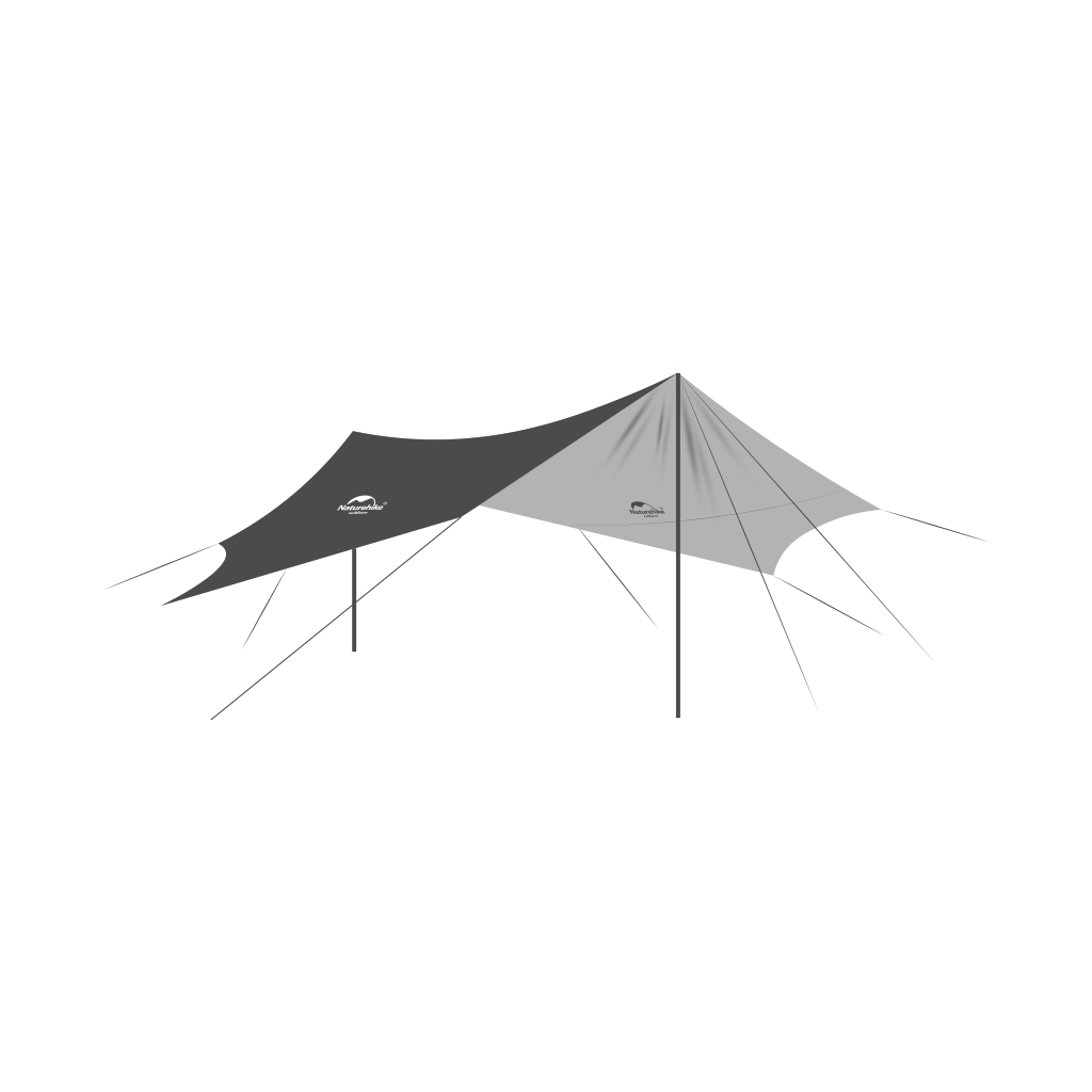 Naturehike NH16T013-S/ NH16t012-S Large Tarp Hexagon With Poles