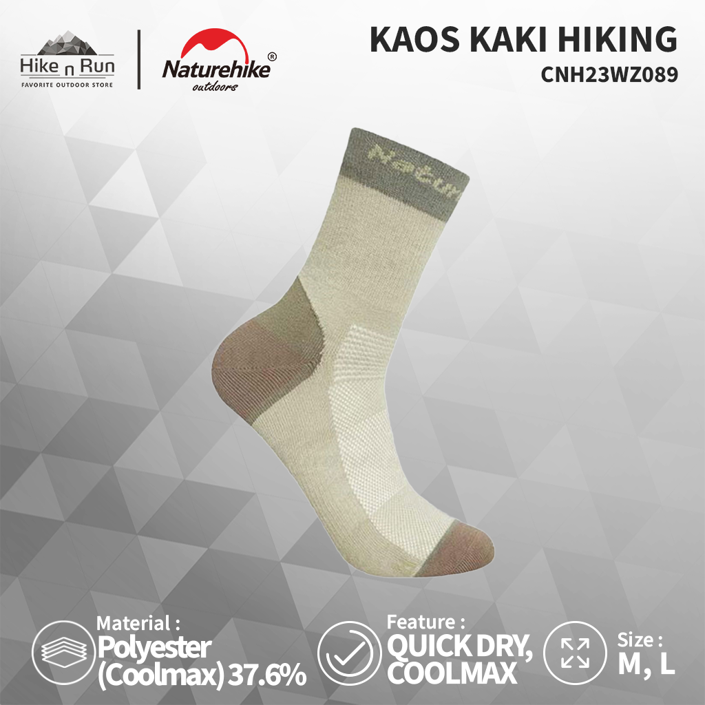 Kaos Kaki Hiking Sport Quick Dry Naturehike CNH23WZ089 Trekking Coolmax Socks