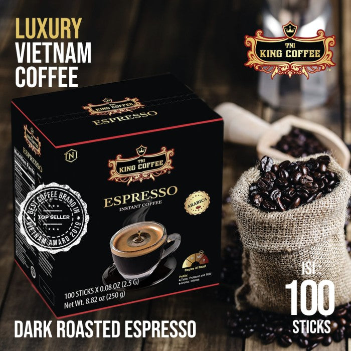 PROMO KOPI VIETNAM KING COFFEE ESPRESSO INSTANT - 100 SACHET