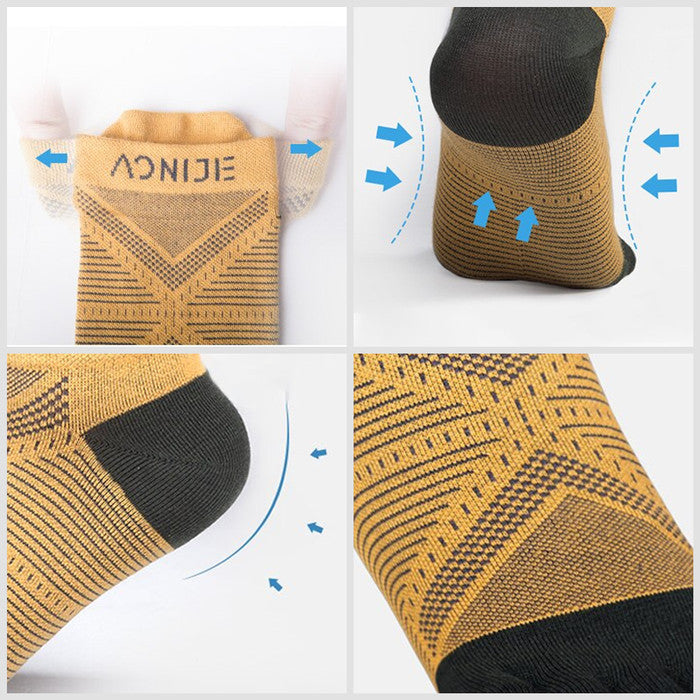 Kaos Kaki Aonijie E4824 Running Finger Socks Low Cut