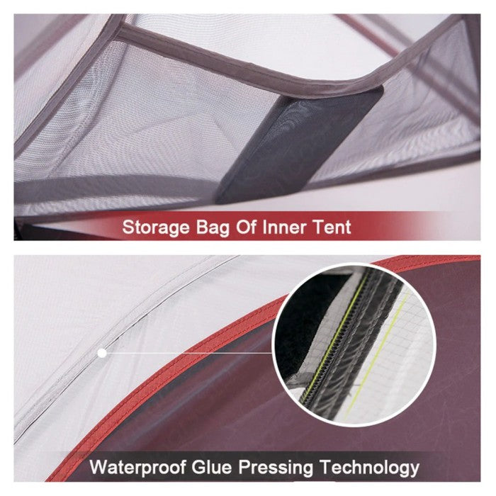 Tenda Camping Naturehike NH18T010-T Cloud 1P Tent Upgrade Version 210T