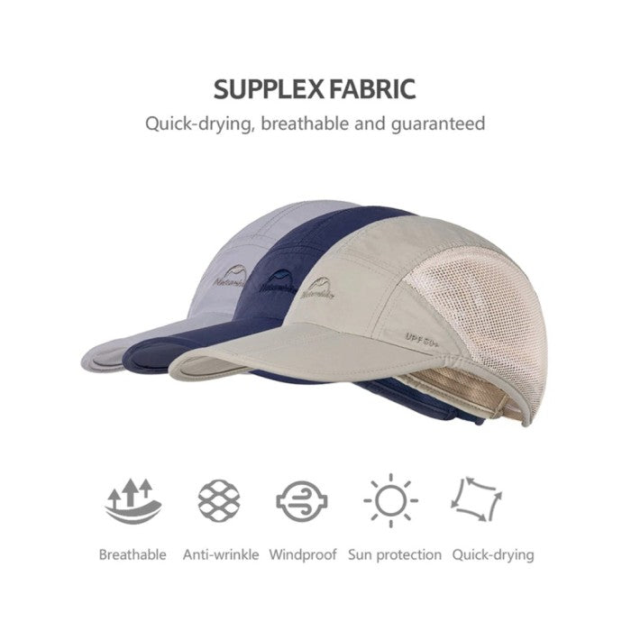 Topi Anti UV Naturehike HT09 NH18H009-T Quick Dry Cap