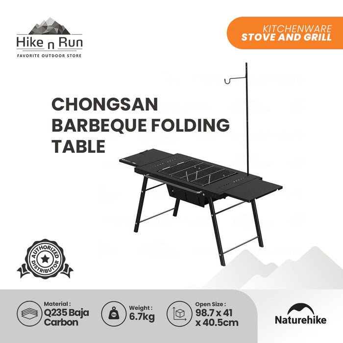 Meja Multifungsi Barbecue Lipat Ringan Naturehike CNK2300CW014 Folding Table Lightweight