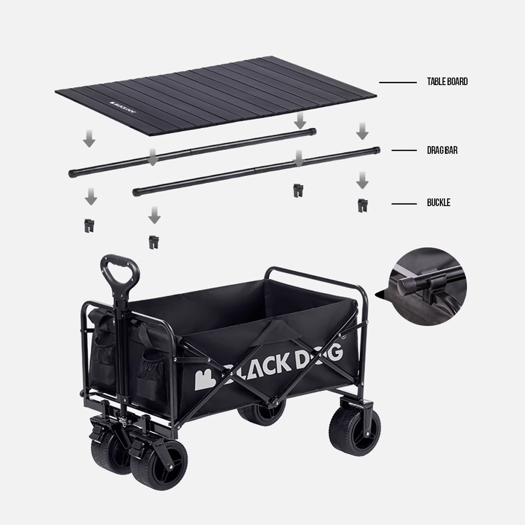 BlackDog Troli Lipat City Walk CBD2300JJ023 Folding Camping Trolley