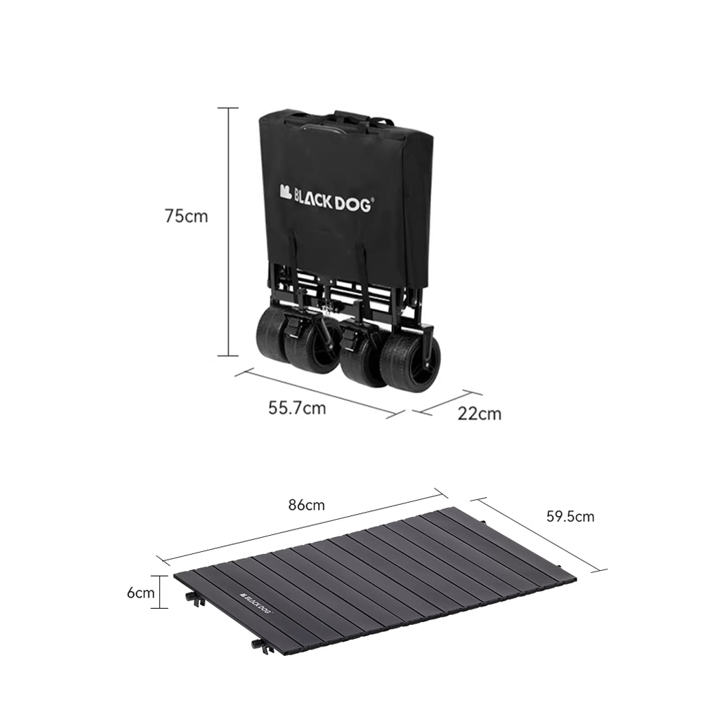 BlackDog Troli Lipat City Walk CBD2300JJ023 Folding Camping Trolley