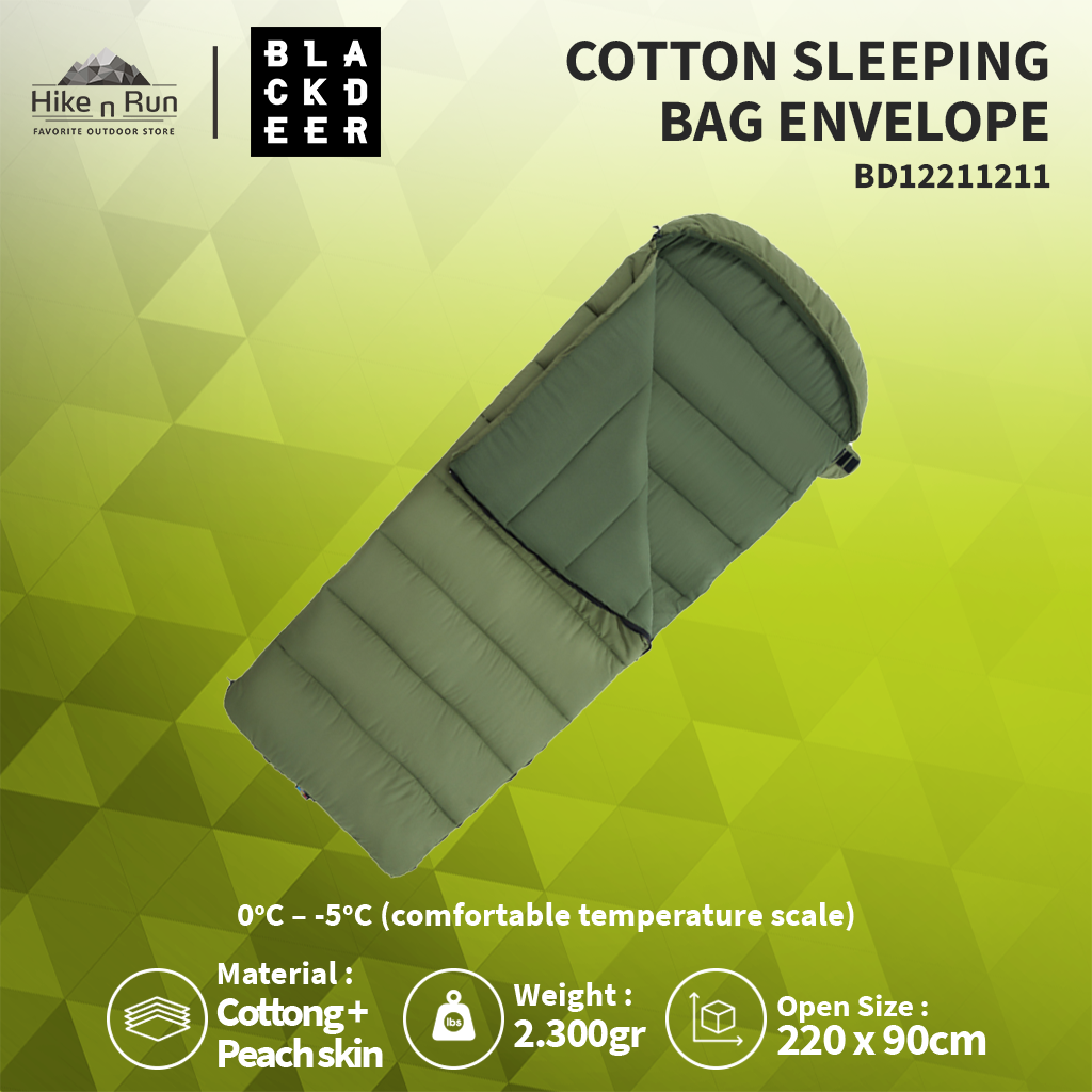 KANTUNG TIDUR CAMPING BLACKDEER BD122112 SLEEPING BAG ENVELOPE HOODIE