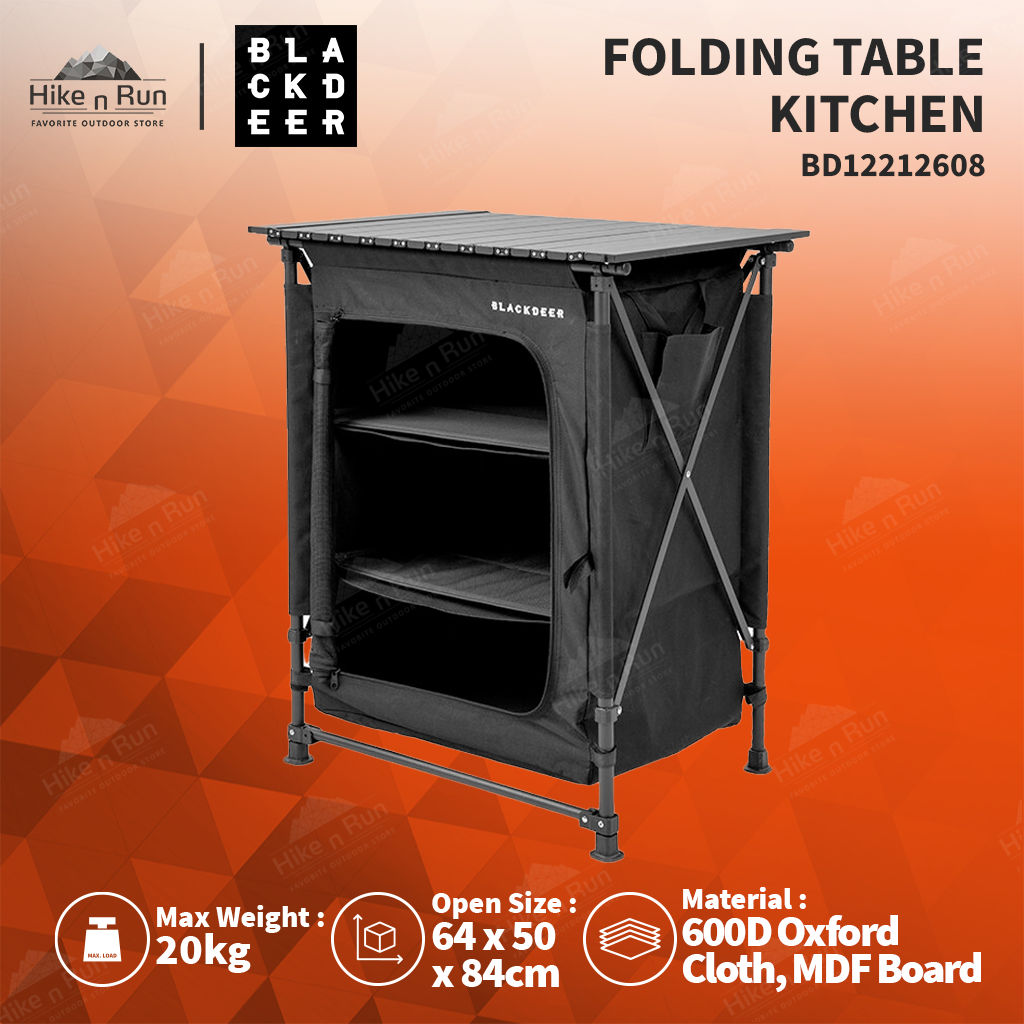 RAK PENYIMPANAN CAMPING BLACKDEER BD12212608 FOLDING TABLE KITCHEN