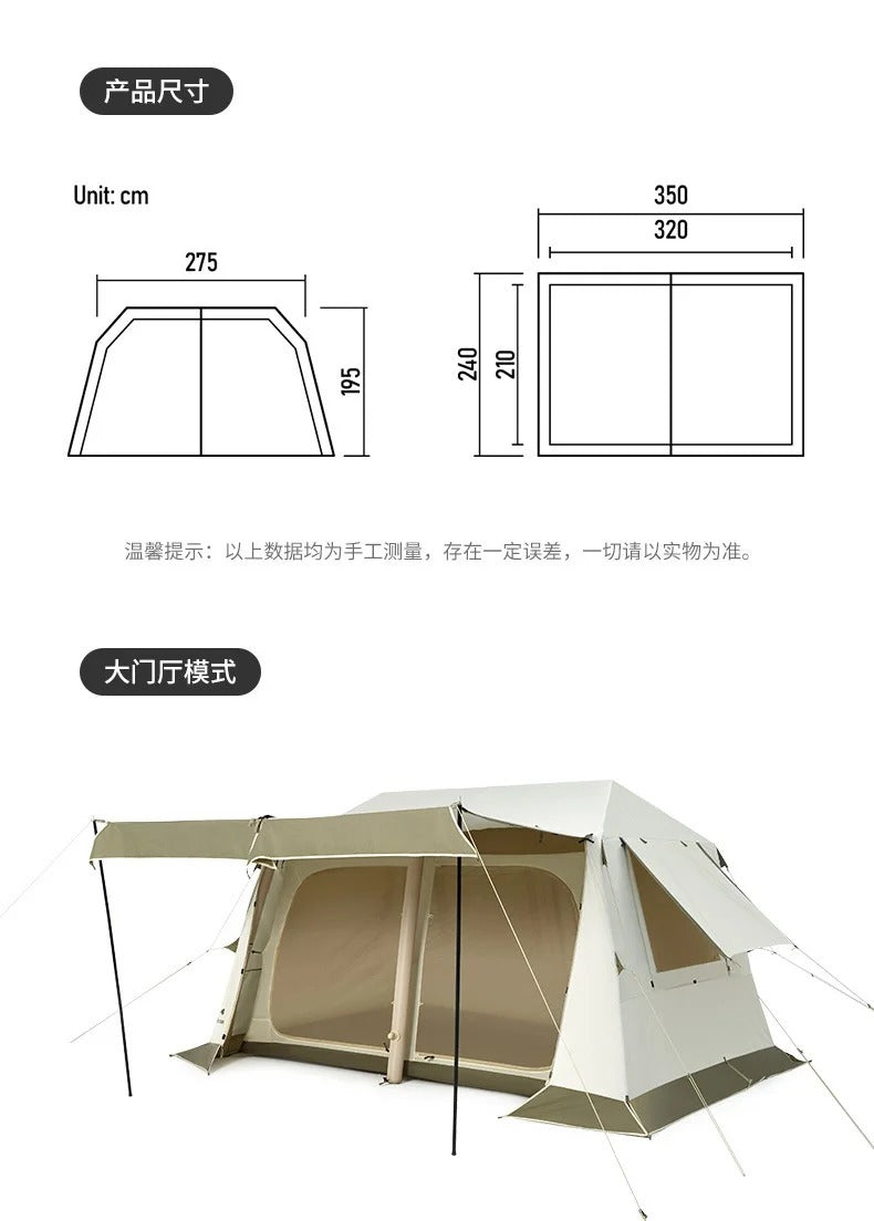 PREORDER!!! Naturehike 2023 New Ridge Air 8.5 CNK2300ZP019 Inflatable Tent Outdoor Camping Portable Rain And Sun Protection Camping