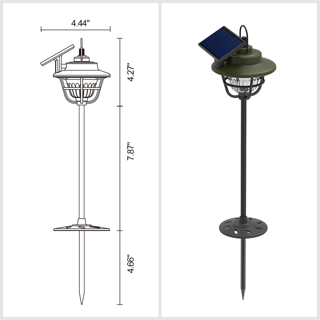 SUNREI SOLAR S10 LAMPU TAMAN TENAGA SURYA