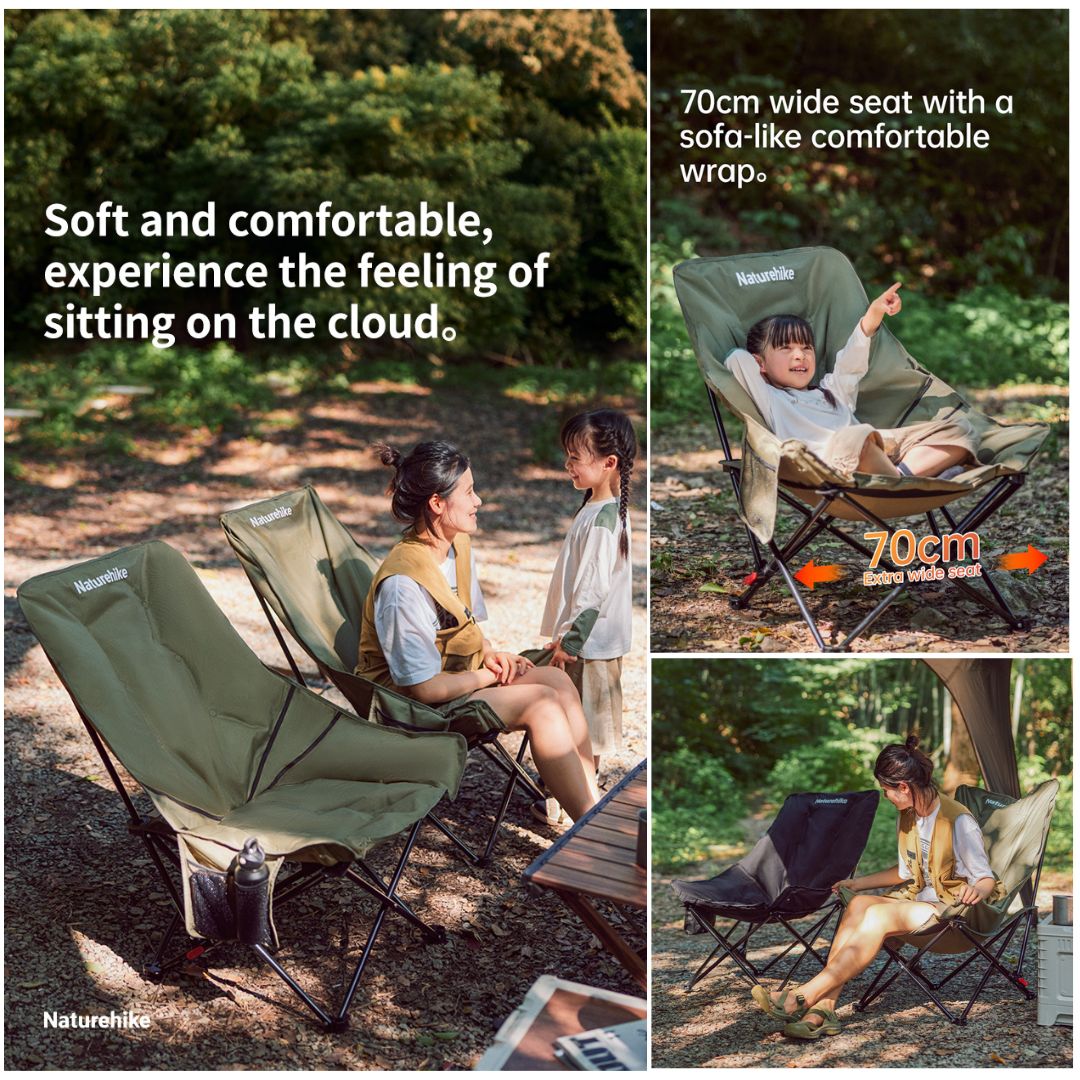 Naturehike Kursi Lipat Camping CNK2450JJ020 Folding Camping Chair