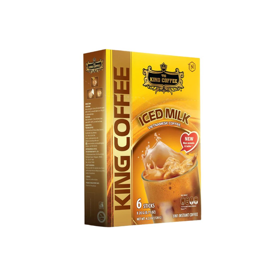 King Coffee Iced Milk Import Vietnam - Kopi Susu Instan Robusta Creamy & Bold Premium