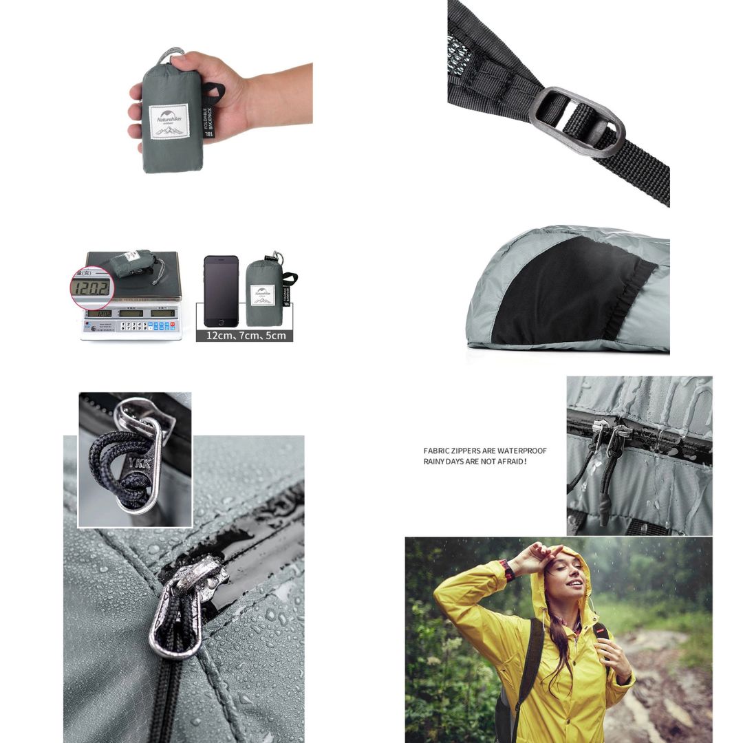 Ransel Lipat Naturehike Silicone folding Backpack NH17A012-B