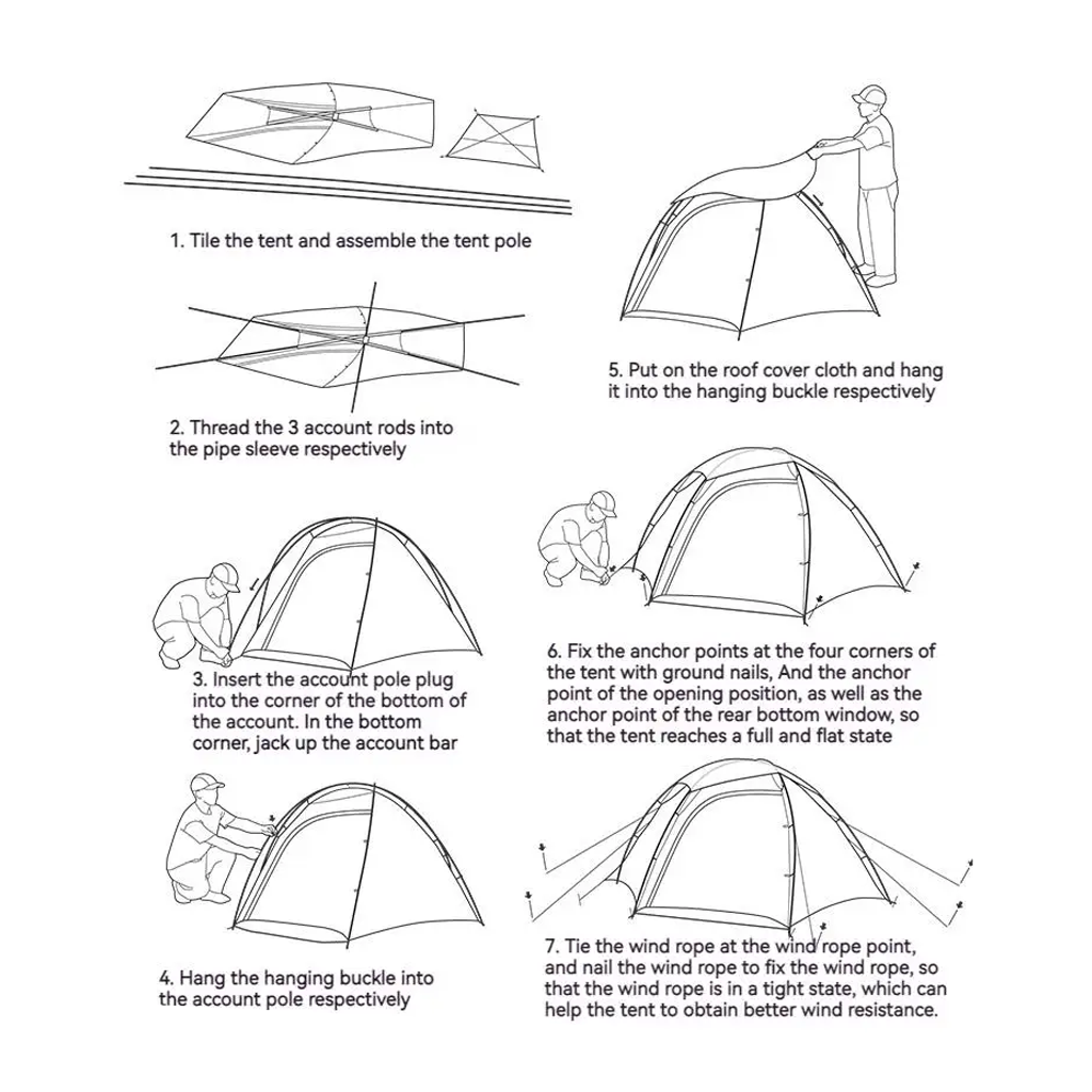 Tenda Bealock Hiking Naturehike CNK2350WS011 Backpack Camping Tent