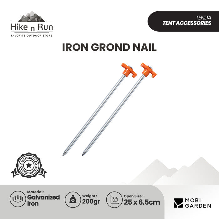 Mobi Garden Pasak Tenda Iron Grond Nail NX21672016