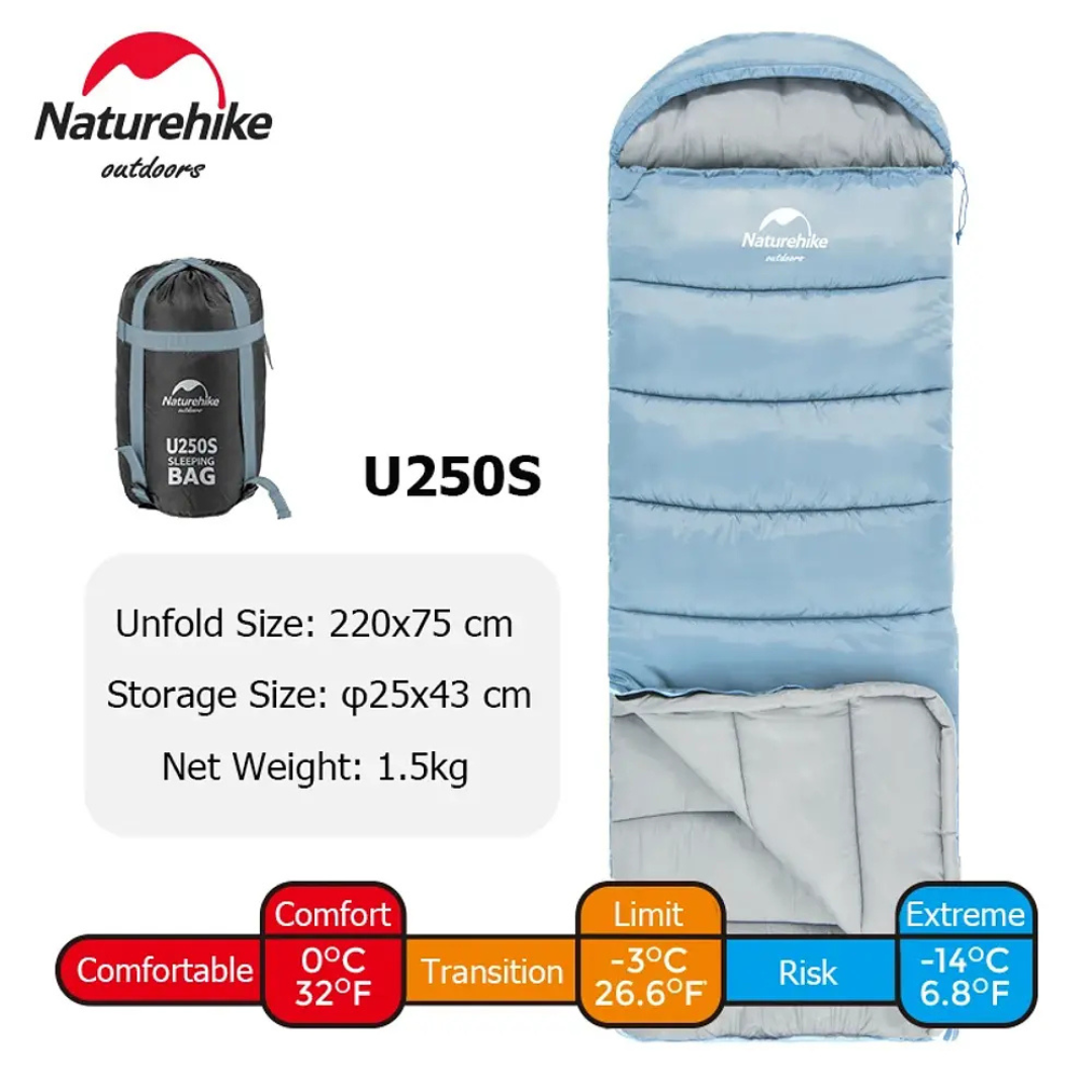 Naturehike Sleeping Bag Single Envelope U250 U250S NH20MSD07