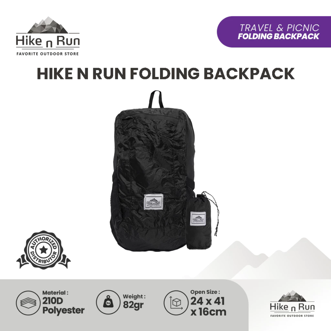 Tas Lipat Ringan 18L Hike n Run HNR24BF001 Folding Backpack