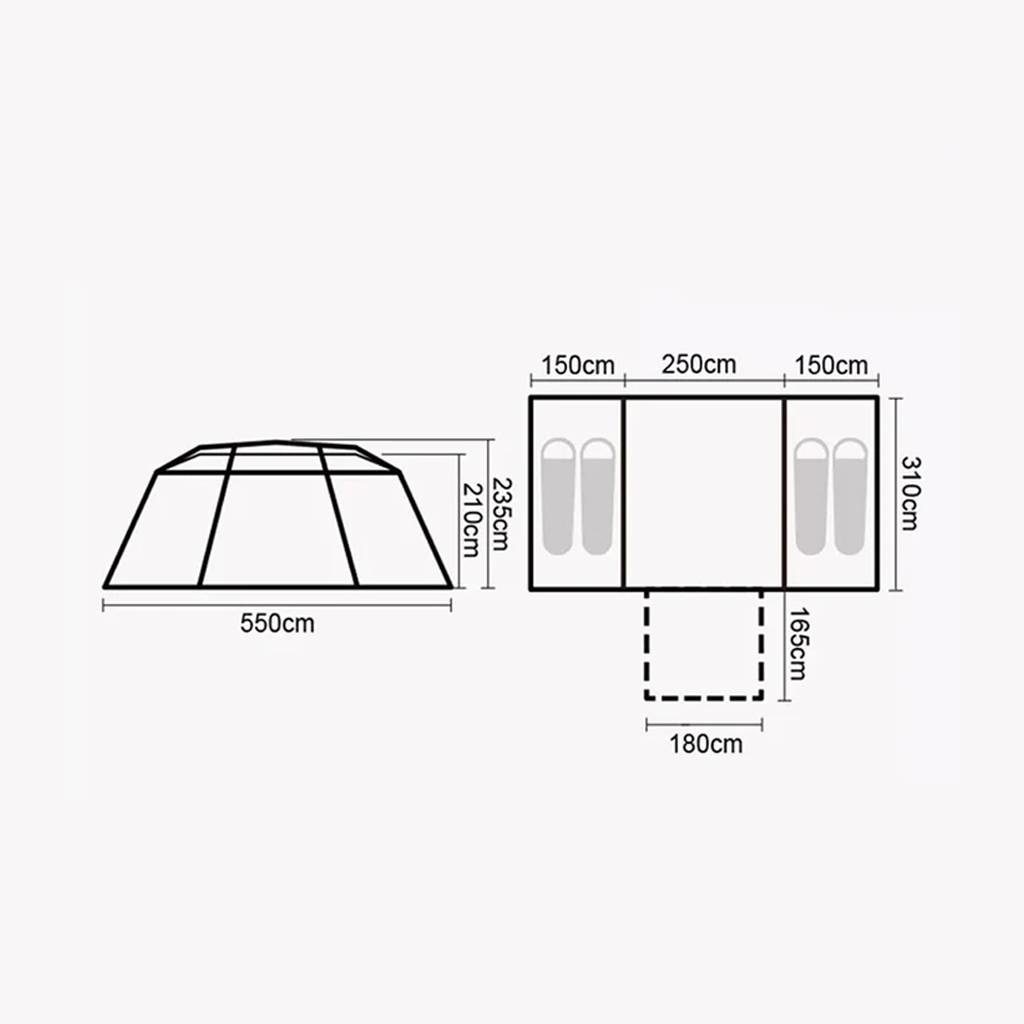 PREORDER!!! Naturehike Auto Tent Village 17 CNH22ZP021