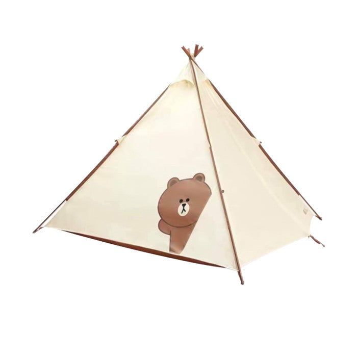 Tenda Glamping Mobi Garden NX21561001 Line Friends Indian Teepee Tent