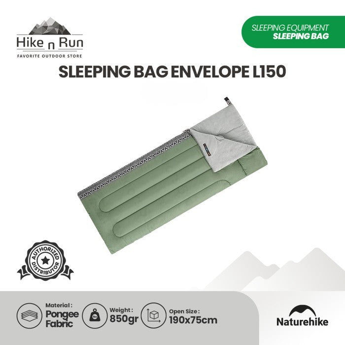 NATUREHIKE SLEEPING BAG L150 NH20MSD05 ENVELOPE COTTON