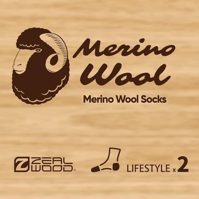 Kaos kaki hangat ZW Lifestyle Merino Dual Dark Green