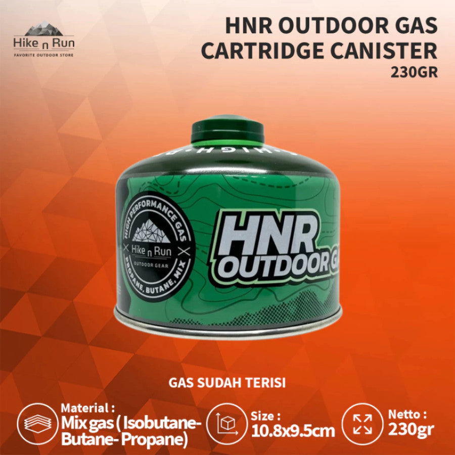 Hike n Run Portable Gas Canister Camping Hiking Terisi 110gr 230gr 450gr