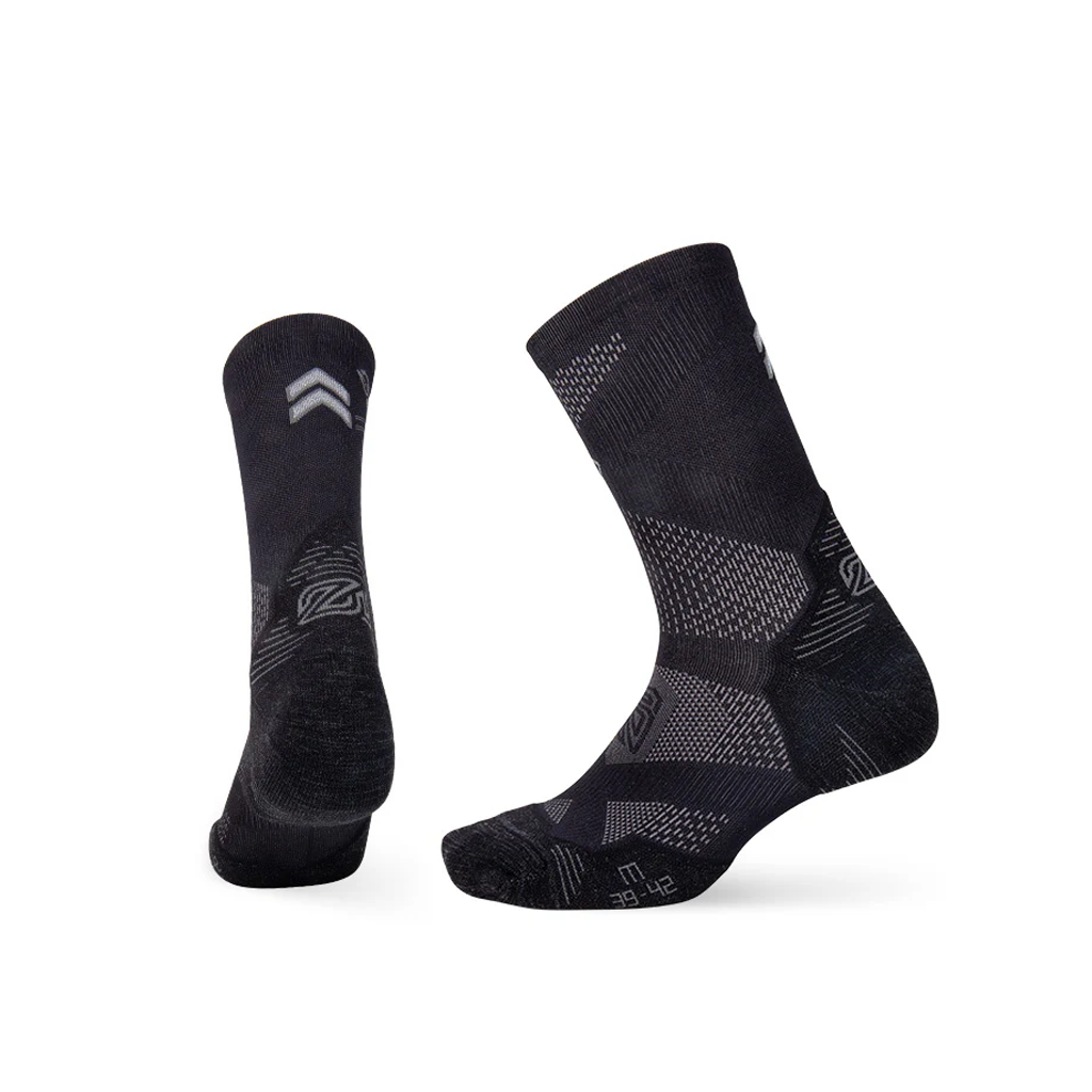 Kaos Kaki Lari Anti Blister Zealwood R2 Crew R-Series | Merino Wool | Tidak Lecet - Adem & Tahan Bau