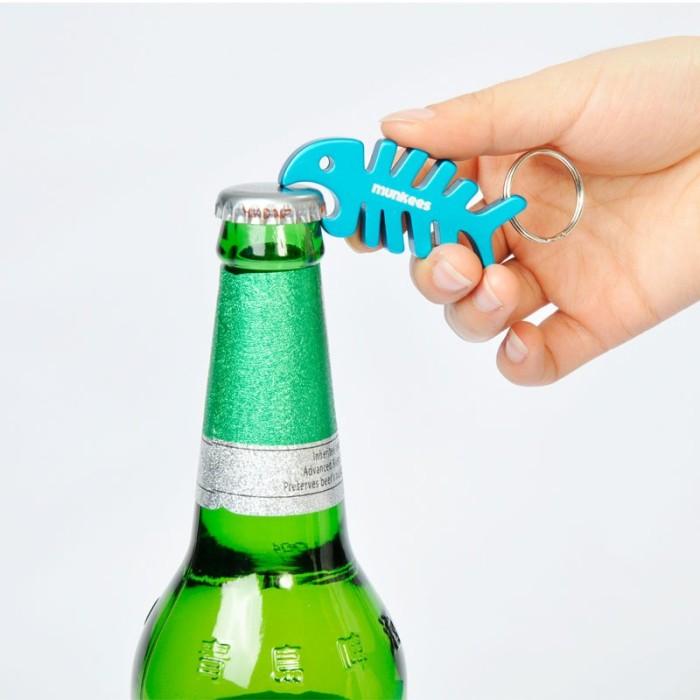 Gantungan Kunci Munkees Bottle Opener Fishbone 3428