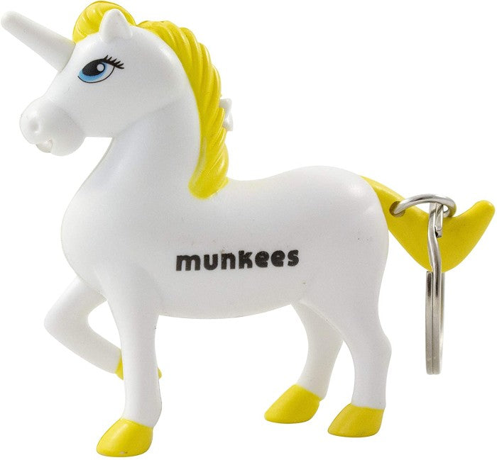 Gantungan Kunci Munkees LED Suara UNICORN HORSE LED Sound 1117 Yellow