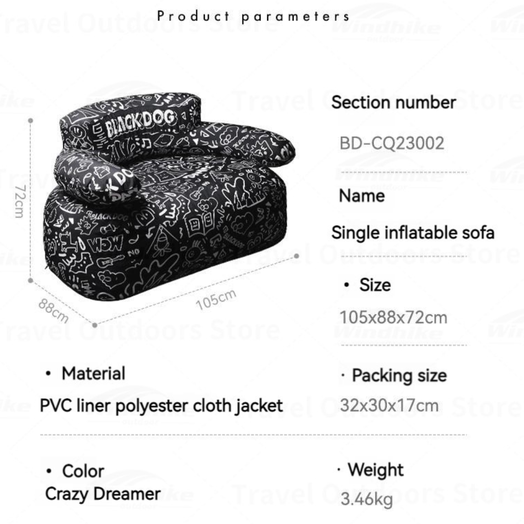 Sofa Angin Blackdog BD-CQ23002 Inflate Sofa Camping BD-CQ23001