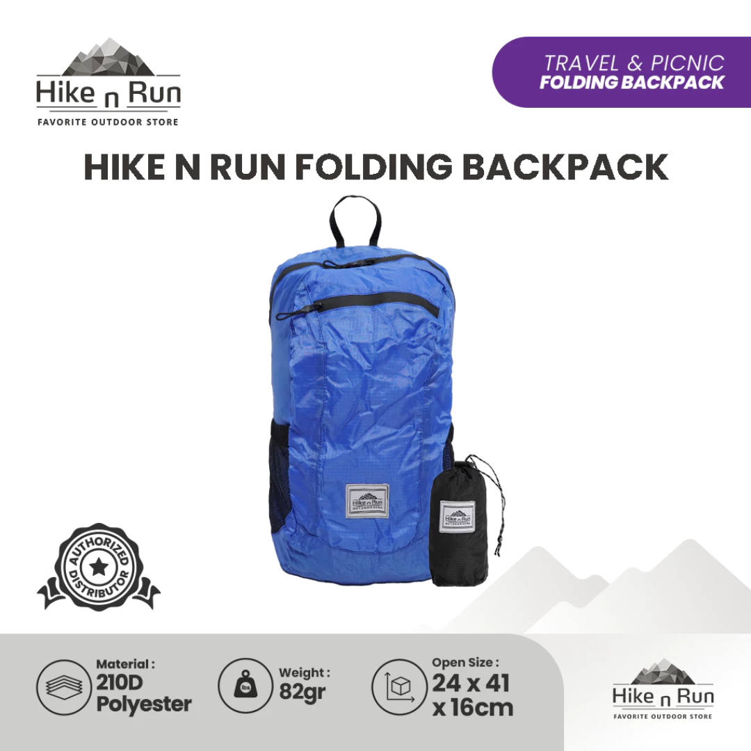 Tas Lipat Ringan 18L Hike n Run HNR24BF001 Folding Backpack