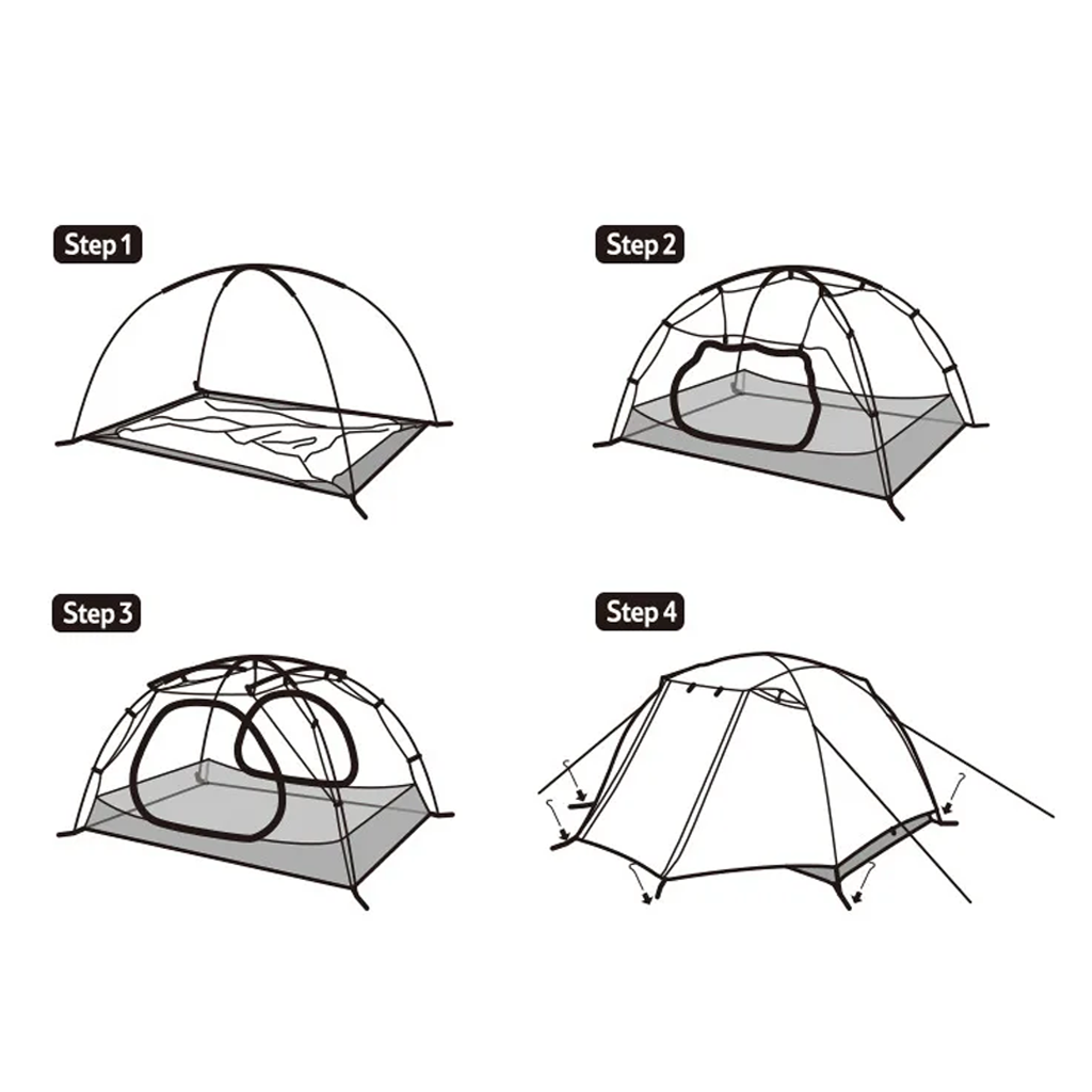 Naturehike CNK2300ZP024 Yunchuan Ultralight Tent 2P-3P