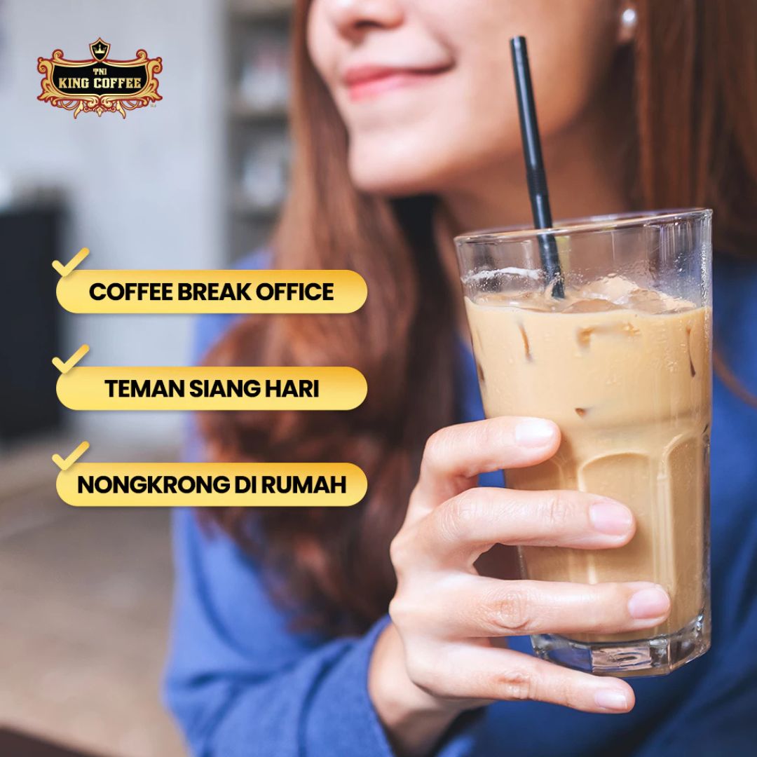King Coffee Iced Milk Import Vietnam - Kopi Susu Instan Robusta Creamy & Bold Premium