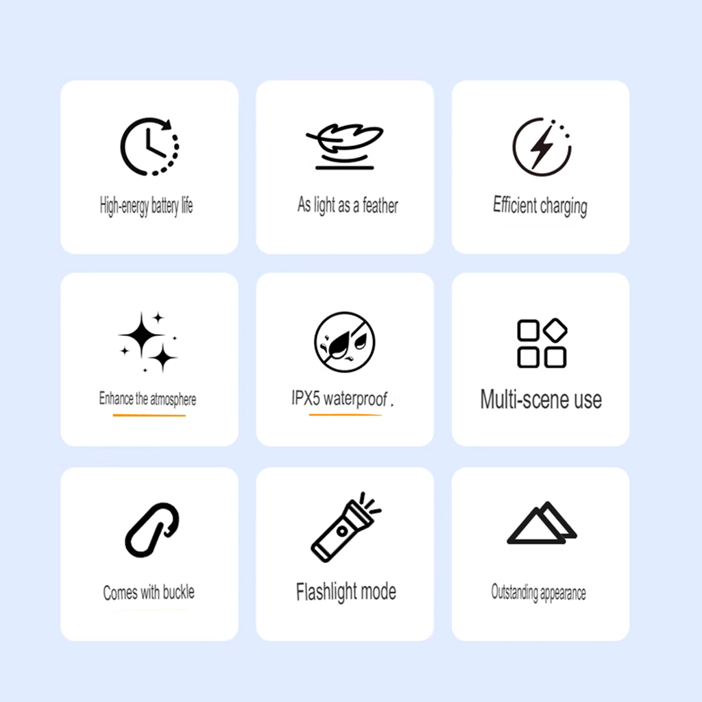 Sunrei Lampu Lentera Gantung Mini River Light Camping