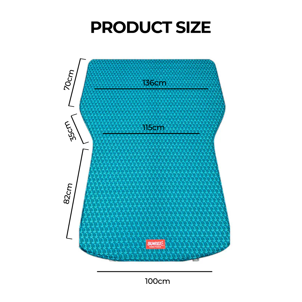 Sunrei Kasur Mobil Self Inflate Mattress Universal Matras Sponge Medium Size